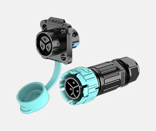 Waterproof self-locking male female connector for grow lights M15 M19 M23 M28 IP68 AGX